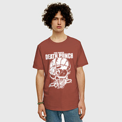 Футболка оверсайз мужская Five Finger Death Punch Groove metal, цвет: кирпичный — фото 2