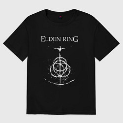 Футболка оверсайз мужская Elden ring лого, цвет: черный