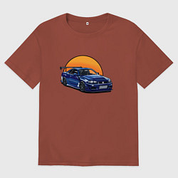 Мужская футболка оверсайз Ниссан gtr 2022