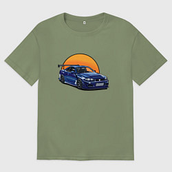 Мужская футболка оверсайз Ниссан gtr 2022