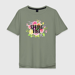 Футболка оверсайз мужская Spring vibe, цвет: авокадо