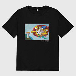 Мужская футболка оверсайз Симпсоны Simpsons