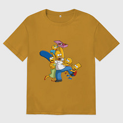 Мужская футболка оверсайз Simpsons donuts