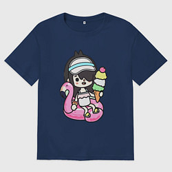 Мужская футболка оверсайз Toca Boca девочка геймер