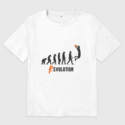 Мужская футболка оверсайз Баскетбольная революция