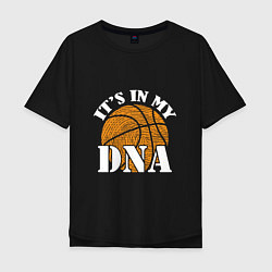 Мужская футболка оверсайз ДНК Баскетбол