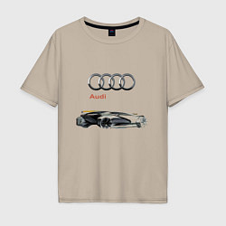 Мужская футболка оверсайз Audi Concept Sketch