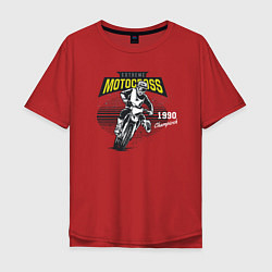 Мужская футболка оверсайз Motocross Мотокросс