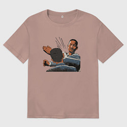 Мужская футболка оверсайз ШЛЁП!