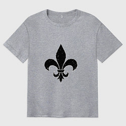 Футболка оверсайз мужская Вайс кингс, цвет: меланж