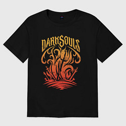 Мужская футболка оверсайз Одухотворенное Пламя