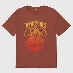 Мужская футболка оверсайз Одухотворенное Пламя