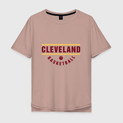 Мужская футболка оверсайз Cleveland - Basketball