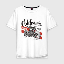 Мужская футболка оверсайз California Rider Motorcycle Races