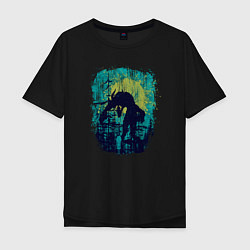Мужская футболка оверсайз Лесные Инопланетяне