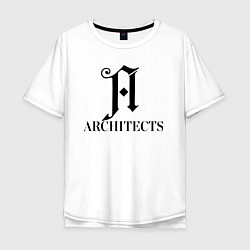 Футболка оверсайз мужская Architects epitaph, цвет: белый