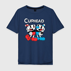 Мужская футболка оверсайз Cuphead Чашечки