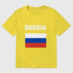 Мужская футболка оверсайз Russian Flag