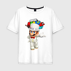 Футболка оверсайз мужская Super Mario Odyssey Nintendo, цвет: белый