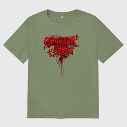 Мужская футболка оверсайз Cannibal bleeding