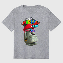 Футболка оверсайз мужская Super Mario Odyssey Nintendo Video game, цвет: меланж