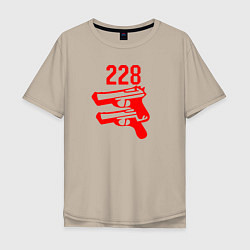 Мужская футболка оверсайз 228 2 пистолета