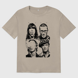 Мужская футболка оверсайз RHCP faces