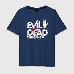 Мужская футболка оверсайз Logo Evil Dead in the blood