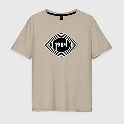 Мужская футболка оверсайз 1984 - глаз