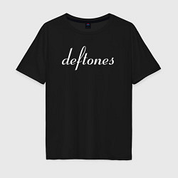 Футболка оверсайз мужская Deftones rock, цвет: черный