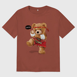 Мужская футболка оверсайз МИШКА ТАЙСКИЙ БОКС THAI BOXING MUAY THAI