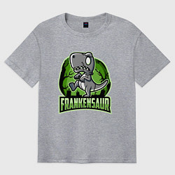 Футболка оверсайз мужская Frankensaur Horror, цвет: меланж