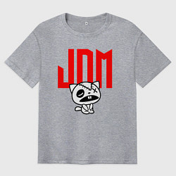 Мужская футболка оверсайз JDM Kitten-Zombie Japan