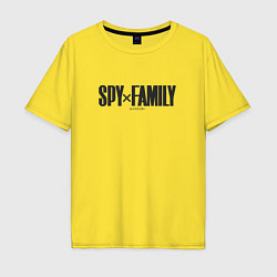 Футболка оверсайз мужская Spy x Family Logo, цвет: желтый