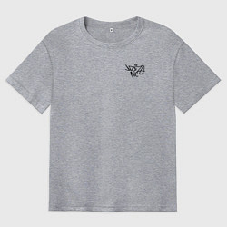 Мужская футболка оверсайз Noize mc нойз мс logo