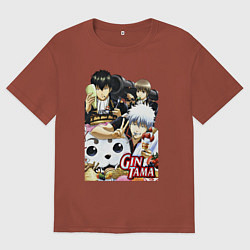 Мужская футболка оверсайз Gintoki ice cream