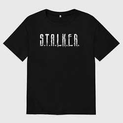 Мужская футболка оверсайз S T A L K E R - Logo
