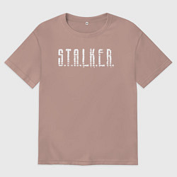 Мужская футболка оверсайз S T A L K E R - Logo