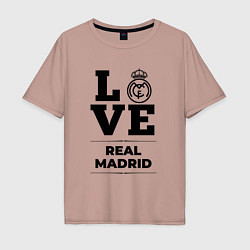 Мужская футболка оверсайз Real Madrid Love Классика