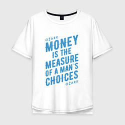 Мужская футболка оверсайз Money is the measure