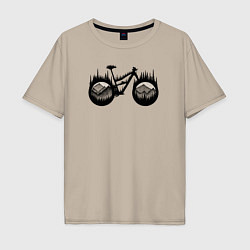 Мужская футболка оверсайз Mtb enduro bike
