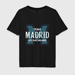 Футболка оверсайз мужская Team Madrid, цвет: черный