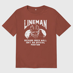 Мужская футболка оверсайз Лайнмен