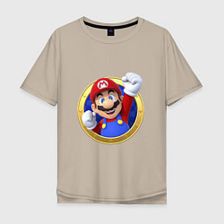 Мужская футболка оверсайз Марио 3d