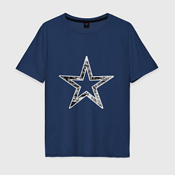 Мужская футболка оверсайз Звезда star