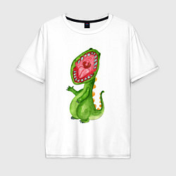 Мужская футболка оверсайз Пасть динозавра