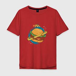 Мужская футболка оверсайз Бургер Планета Planet Burger