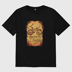 Футболка оверсайз мужская Olschool trailriders, цвет: черный