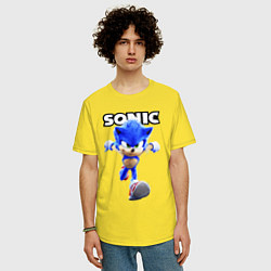Футболка оверсайз мужская Sonic the Hedgehog 2, цвет: желтый — фото 2