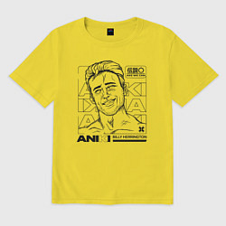 Футболка оверсайз мужская ANIKI BILLY HERRINGTON ASS WE CAN, цвет: желтый